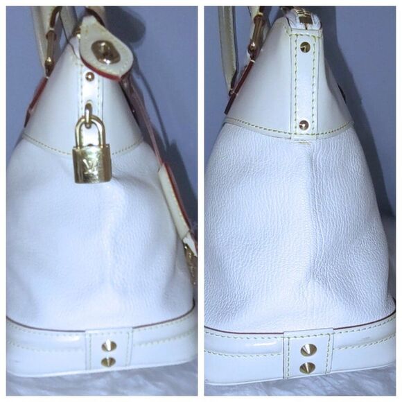 Louis Vuitton Lockit Suhali handbag w/ #305 lock/key EUC - Picture 9 of 12